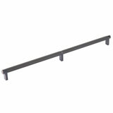 Emtek 84059.RECUS10B.KNUS19 flat black knurled cabinet bar