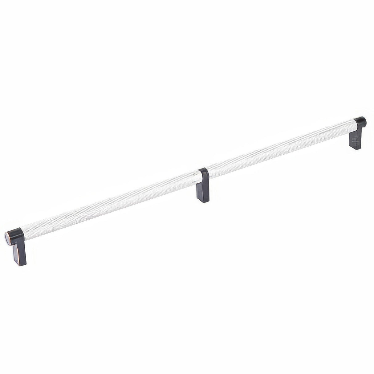 Emtek 84059.RECUS10B.KNUS26 polished chrome knurled cabinet bar