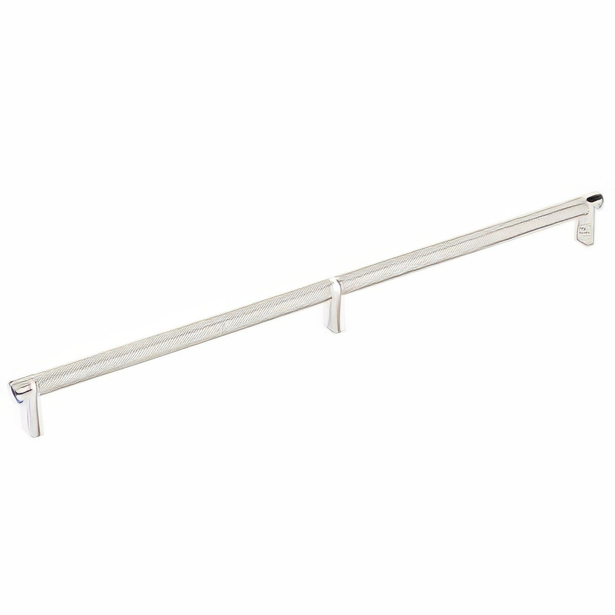 Emtek 84059.RECUS14.KNUS15 satin nickel knurled cabinet bar