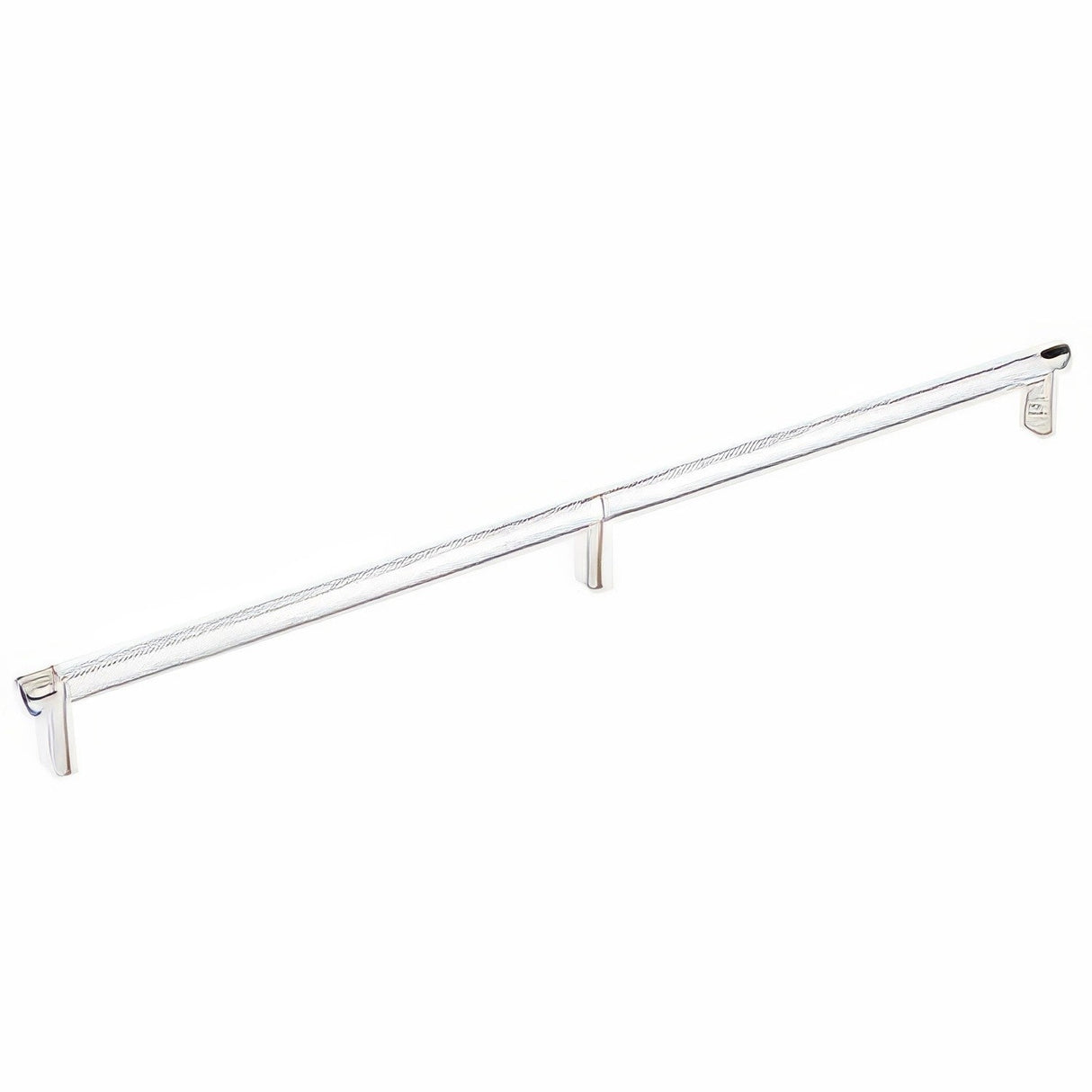 Emtek 84059.RECUS14.KNUS26 polished chrome knurled cabinet bar