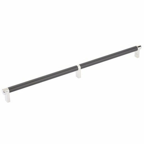 Emtek 84059.RECUS14.SMUS19 flat black smooth cabinet bar