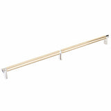 Emtek 84059.RECUS14.SMUS4 satin brass smooth cabinet bar