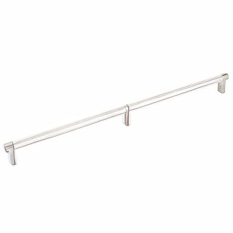Emtek 84059.RECUS15.KNUS14 lifetime polished nickel knurled cabinet bar