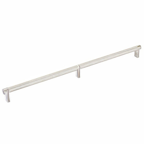 Emtek 84059.RECUS15.KNUS15 satin nickel knurled cabinet bar