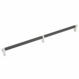 Emtek 84059.RECUS15.KNUS19 flat black knurled cabinet bar