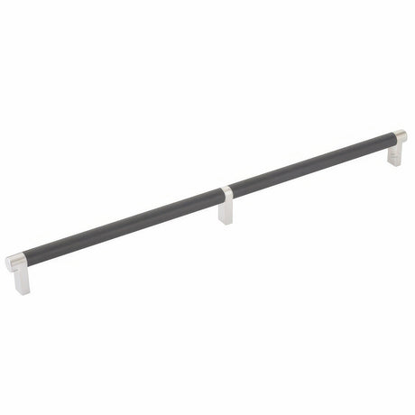 Emtek 84059.RECUS15.KNUS19 flat black knurled cabinet bar