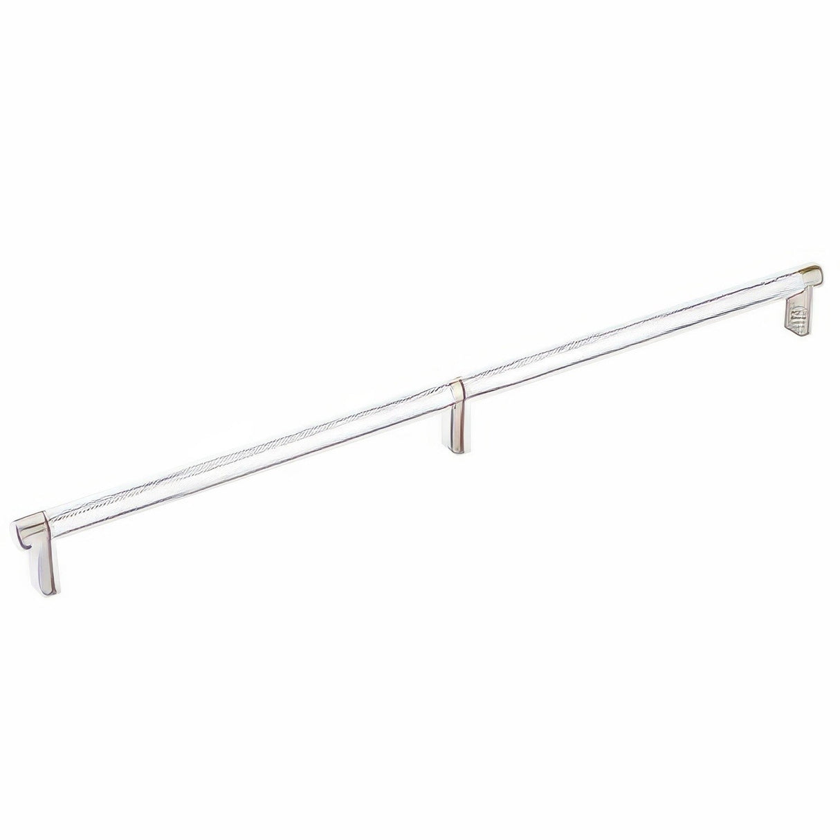 Emtek 84059.RECUS15.KNUS26 polished chrome knurled cabinet bar