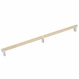 Emtek 84059.RECUS15.KNUS4 satin brass knurled cabinet bar