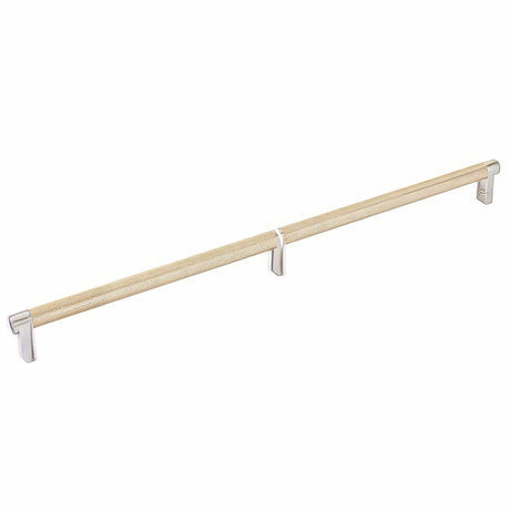 Emtek 84059.RECUS15.KNUS4 satin brass knurled cabinet bar
