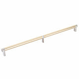 Emtek 84059.RECUS15.SMUS4 satin brass smooth cabinet bar