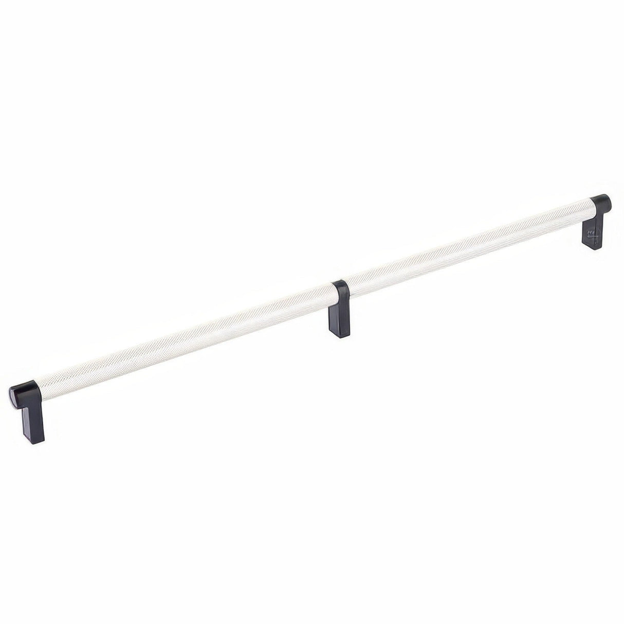 Emtek 84059.RECUS19.KNUS14 lifetime polished nickel knurled cabinet bar