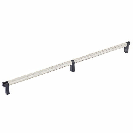 Emtek 84059.RECUS19.KNUS15 satin nickel knurled cabinet bar