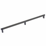 Emtek 84059.RECUS19.KNUS19 flat black knurled cabinet bar