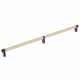 Emtek 84059.RECUS19.KNUS4 satin brass knurled cabinet bar