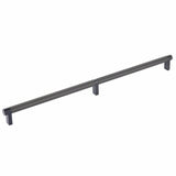 Emtek 84059.RECUS19.SMUS19 flat black smooth cabinet bar