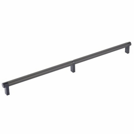 Emtek 84059.RECUS19.SMUS19 flat black smooth cabinet bar