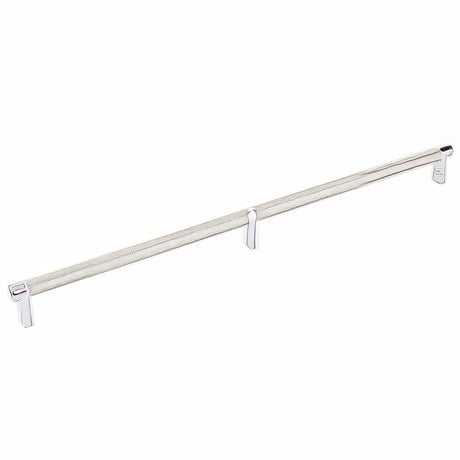 Emtek 84059.RECUS26.KNUS15 satin nickel knurled cabinet bar
