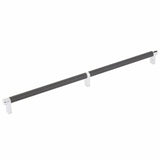 Emtek 84059.RECUS26.KNUS19 flat black knurled cabinet bar