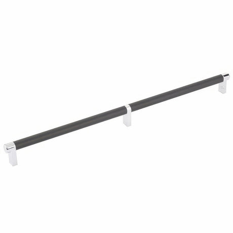 Emtek 84059.RECUS26.KNUS19 flat black knurled cabinet bar