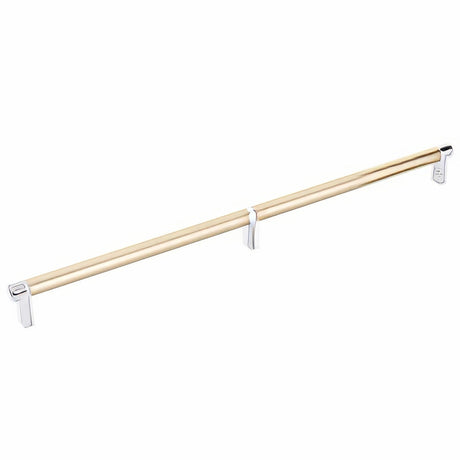 Emtek 84059.RECUS26.SMUS4 satin brass smooth cabinet bar
