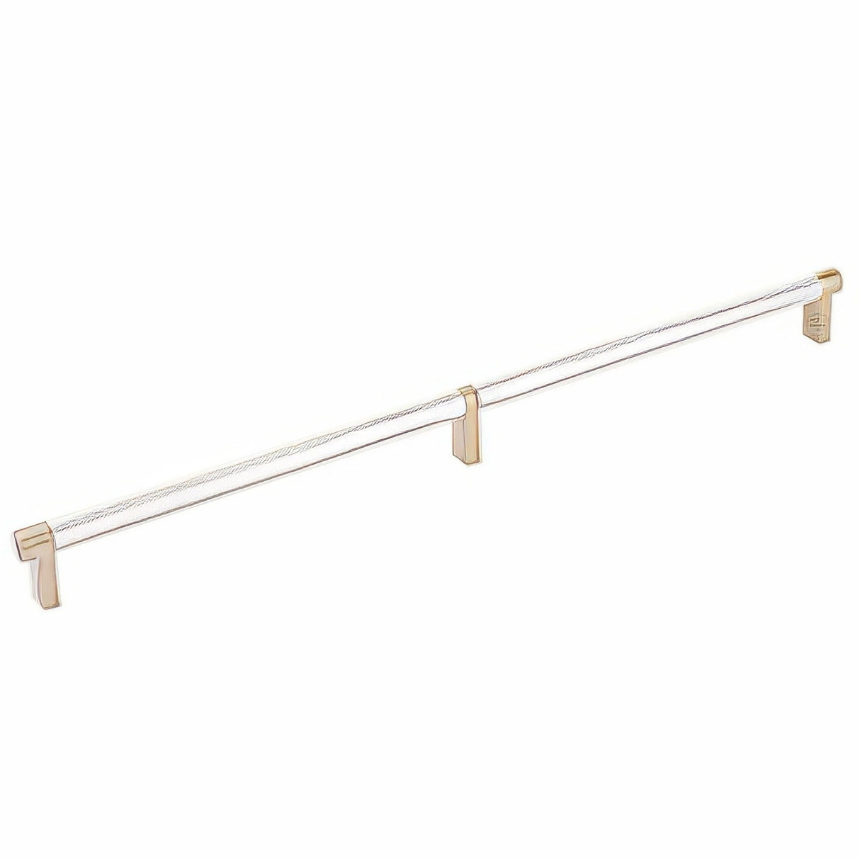 Emtek 84059.RECUS4.KNUS14 lifetime polished nickel knurled cabinet bar