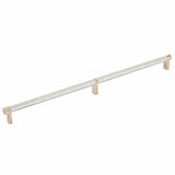 Emtek 84059.RECUS4.KNUS15 satin nickel knurled cabinet bar