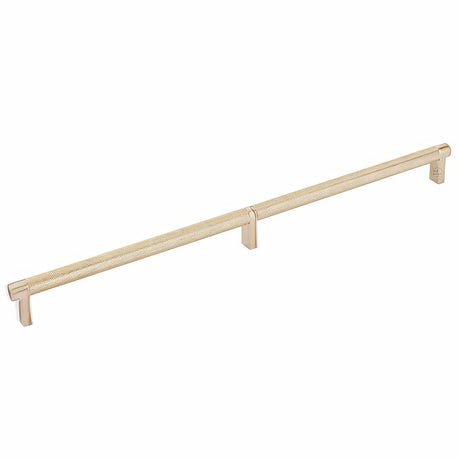 Emtek 84059.RECUS4.KNUS4 satin brass knurled cabinet bar