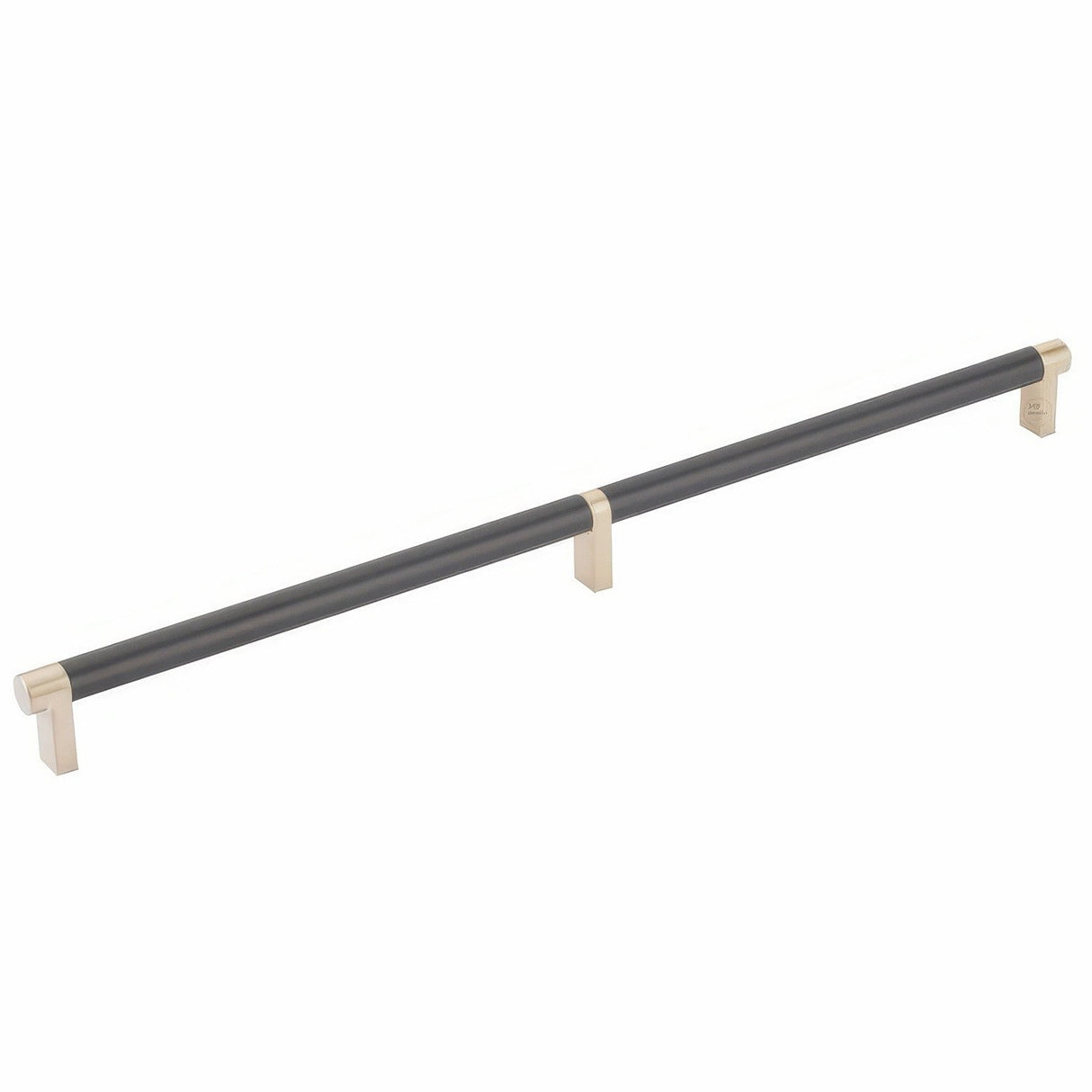 Emtek 84059.RECUS4.SMUS19 flat black smooth cabinet bar