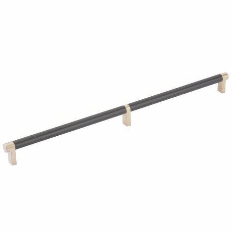 Emtek 84059.RECUS4.SMUS19 flat black smooth cabinet bar