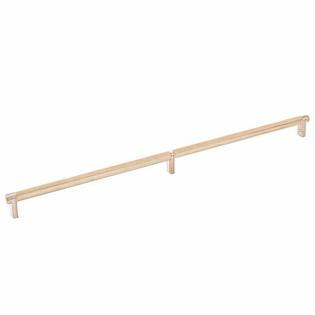 Emtek 84060.RECSCU.KNSCU satin copper knurled cabinet bar