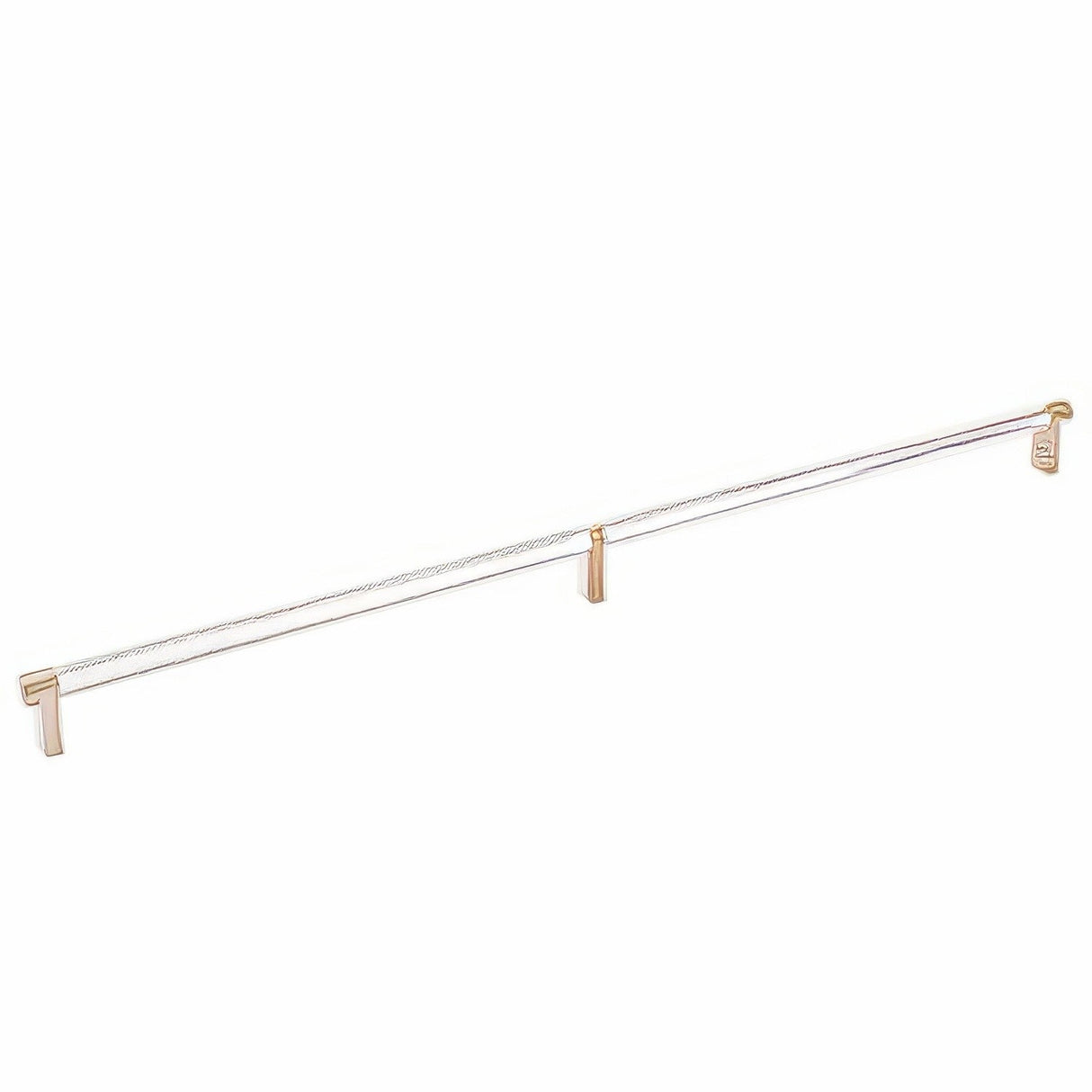 Emtek 84060.RECSCU.KNUS14 lifetime polished nickel knurled cabinet bar