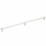 Emtek 84060.RECSCU.KNUS14 lifetime polished nickel knurled cabinet bar