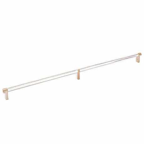 Emtek 84060.RECSCU.KNUS14 lifetime polished nickel knurled cabinet bar