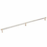 Emtek 84060.RECSCU.KNUS15 satin nickel knurled cabinet bar