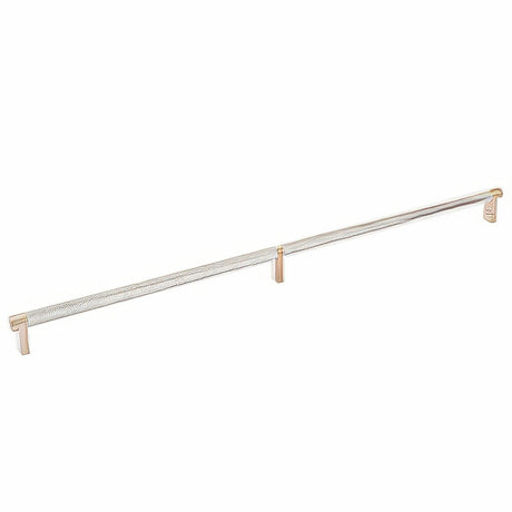 Emtek 84060.RECSCU.KNUS15 satin nickel knurled cabinet bar