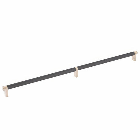 Emtek 84060.RECSCU.KNUS19 flat black knurled cabinet bar