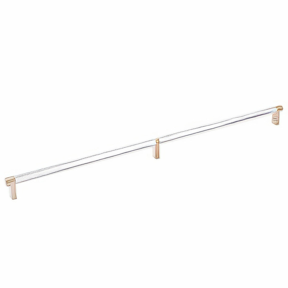 Emtek 84060.RECSCU.KNUS26 polished chrome knurled cabinet bar