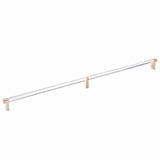 Emtek 84060.RECSCU.KNUS26 polished chrome knurled cabinet bar
