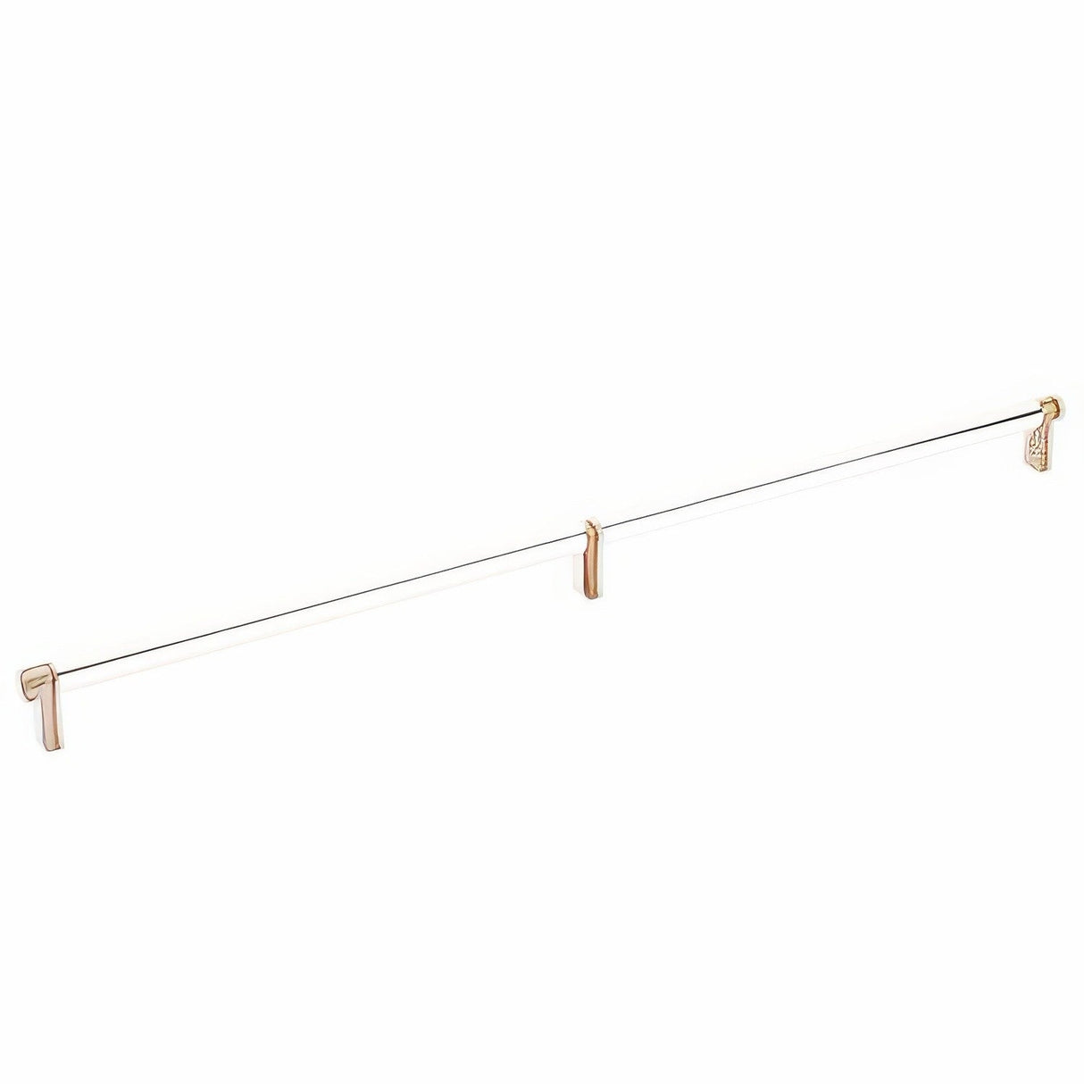 Emtek 84060.RECSCU.SMUS14 lifetime polished nickel smooth cabinet bar