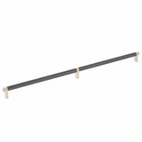 Emtek 84060.RECSCU.SMUS19 flat black smooth cabinet bar
