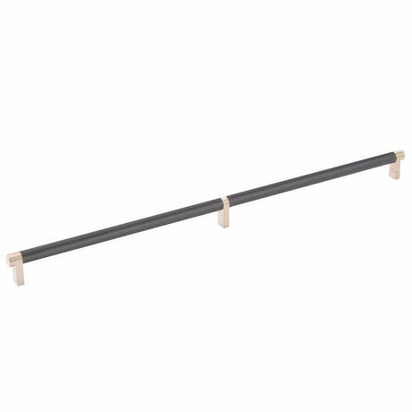 Emtek 84060.RECSCU.SMUS19 flat black smooth cabinet bar