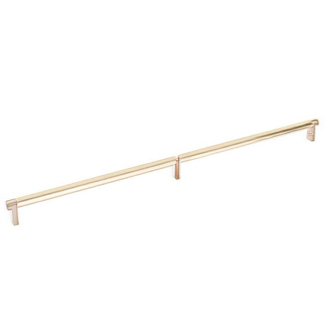 Emtek 84060.RECSCU.SMUS4 satin brass smooth cabinet bar