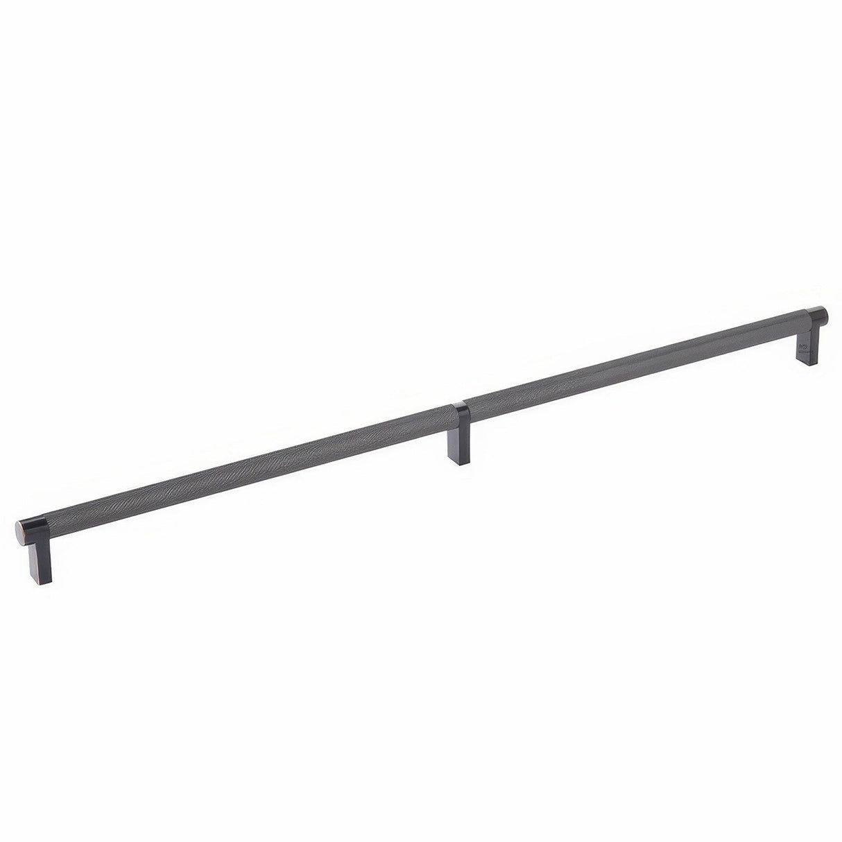 Emtek 84060.RECUS10B.KNUS10B oil rubbed bronze knurled cabinet bar