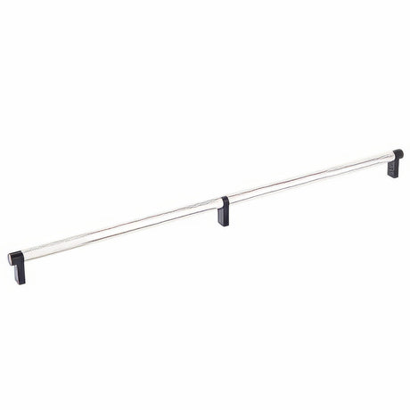 Emtek 84060.RECUS10B.KNUS14 lifetime polished nickel knurled cabinet bar