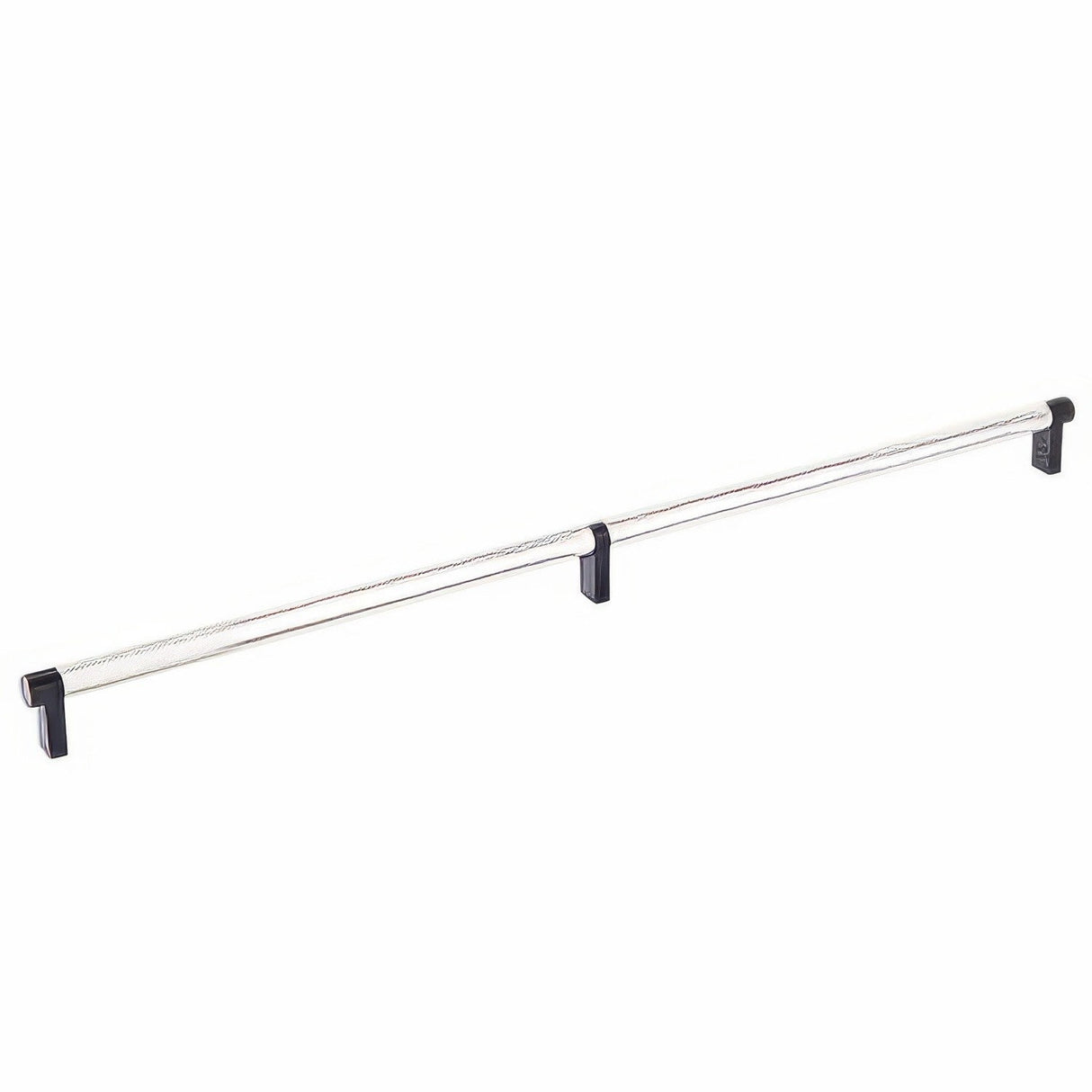 Emtek 84060.RECUS10B.KNUS14 lifetime polished nickel knurled cabinet bar