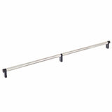 Emtek 84060.RECUS10B.KNUS15 satin nickel knurled cabinet bar