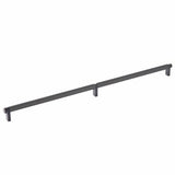 Emtek 84060.RECUS10B.KNUS19 flat black knurled cabinet bar