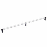 Emtek 84060.RECUS10B.KNUS26 polished chrome knurled cabinet bar
