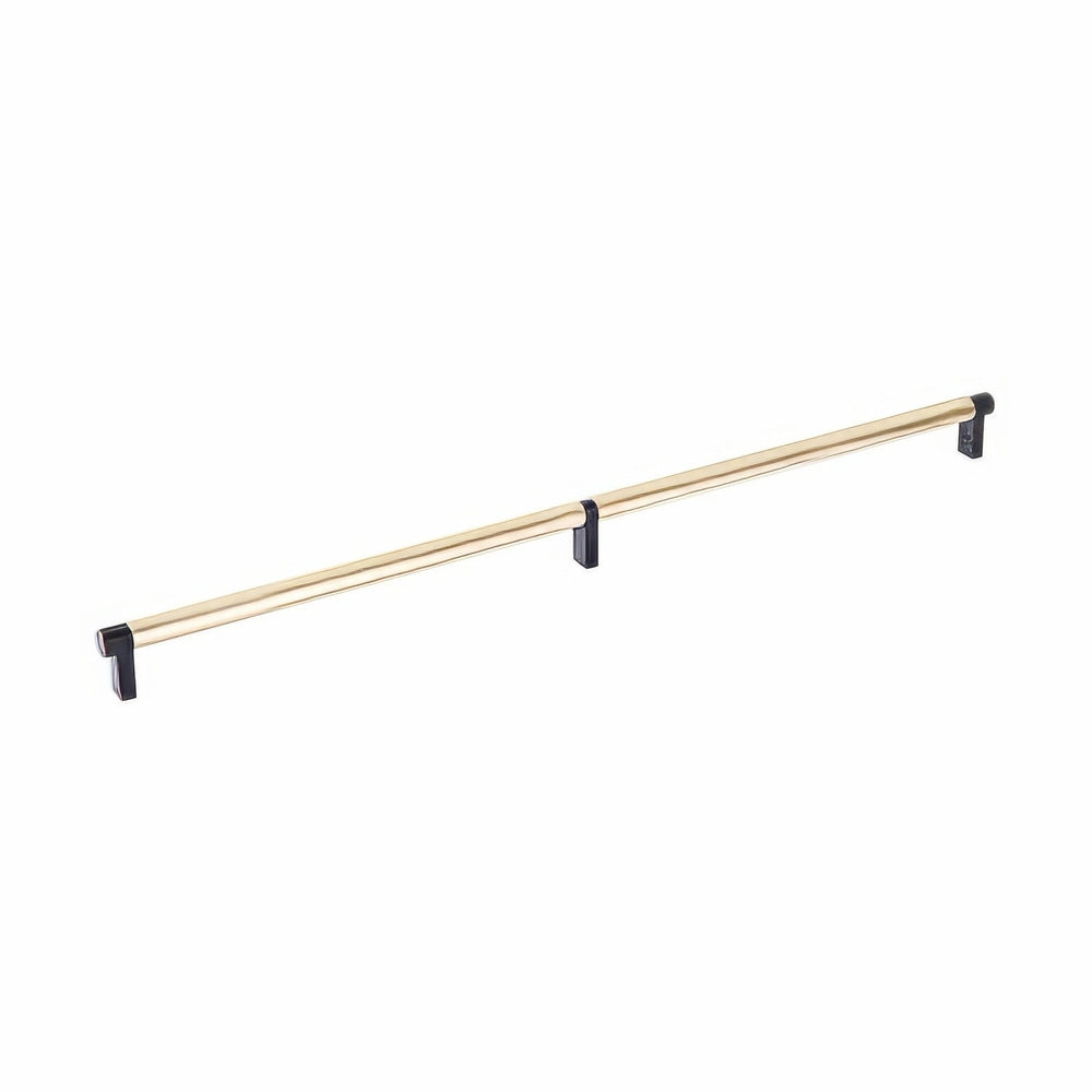 Emtek 84060.RECUS10B.SMUS4 satin brass smooth cabinet bar