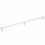 Emtek 84060.RECUS14.KNUS14 polished nickel knurled cabinet bar